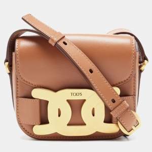 Tod's Tan Leather Mini kate Crossbody Bag