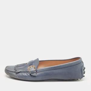 Tod's Blue Leather Loafers 37