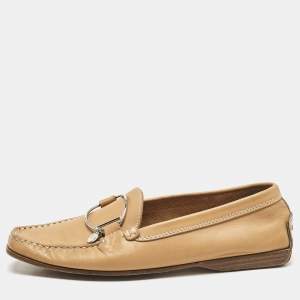 Tod's Brown Leather Penny Driving Loafers Size 38