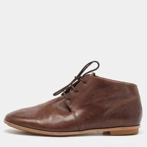 Tod's Dark Brown Leather Lace Up Derby Size 38
