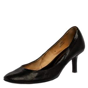 Tod's Black Leather Pumps Size 38.5