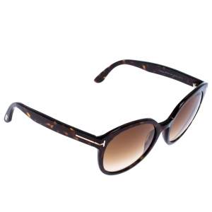 Pre Owned Tom Ford Brown Tortoise Gradient TF 503 Phillipa Sunglasses