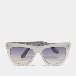 Tom Ford Grey/Grey Gradient TF361 Celina Rectangle Sunglasses