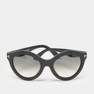 Tom Ford Black Gradient Chiara TF359 Cat Eye Sunglasses