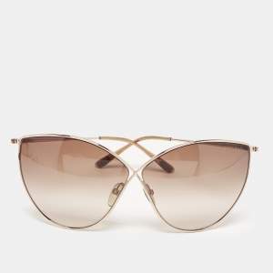 Tom Ford Brown Gradient Evelyn TF 251 Cat Eye Sunglasses