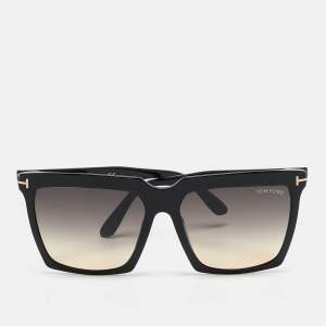 Tom Ford Black Gradient  Sabrina-02 TF764 Square Sunglasses