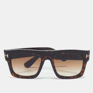 Tom Ford Brown Tortoiseshell Effect TF771 Square  Sunglasses