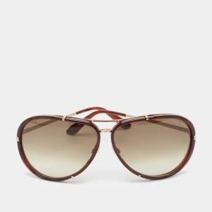 Tom Ford Brown Gradient TF109 Cyrille Aviator Sunglasses