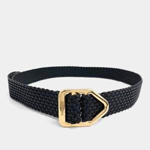 Pre Owned Tom Ford Black Leather Belt