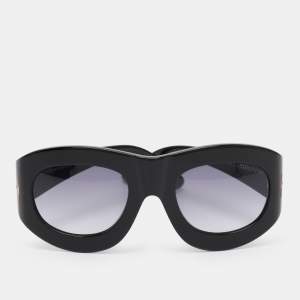 Pre Owned Tom Ford Black/Blue Gradient Acetate FT0403 01V Mila Sunglasses 