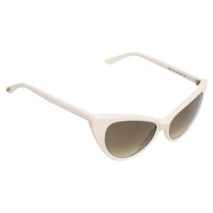 Tom Ford Off-White/ Green Gradient TF173 Nikita Cat Eye Sunglasses