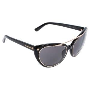 Pre Owned Tom Ford Black Edita Cat Eye Sunglasses