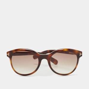 Tom Ford Brown Tortoise Riley Wayfarer Sunglasses