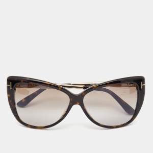 Tom Ford Brown Tortoise Reveka Gradient Sunglasses
