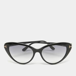 Tom Ford Black Gradient TF869 Harlow Cat Eye Sunglasses