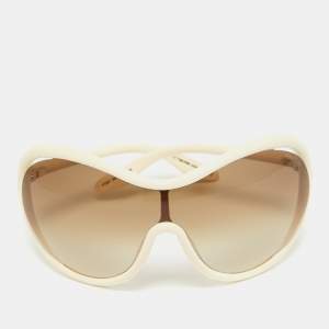 Tom Ford Off White Gradient FT267 Shield Sunglasses