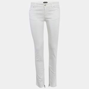 مملوكة مسبقًا Tom Ford White Denim Skinny Jeans M/Waist 29"