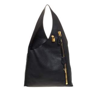 Tom Ford Black Leather Alix Hobo