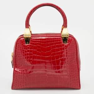 Tom Ford Red Crocodile Leather Tote