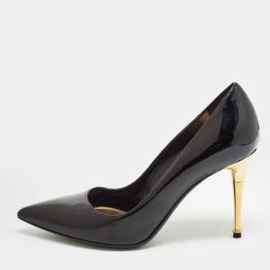 Tom Ford Black Patent Leather Pointed Toe Pumps Size 35