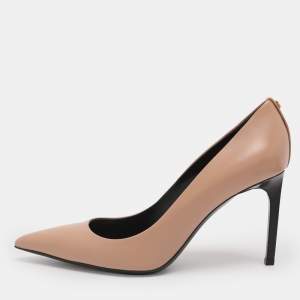 Pre Owned Tom Ford Nude Pink Leather Pumps Size 38