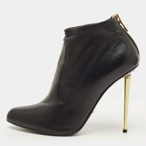مملوكة مسبقًا Tom Ford Size 41 Black Leather Booties