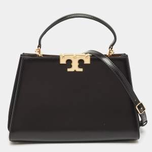 Tory Burch Black Leather Eleanor Satchel