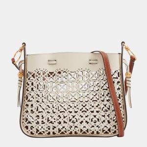Tory Burch White - Leather - Crossbody Bag