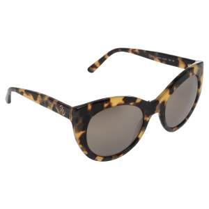 Tory Burch Brown Animal Print Acetate Mirror TY7115 Sunglasses