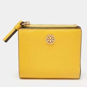 Tory Burch Mustard Leather Robinson Bifold Wallet