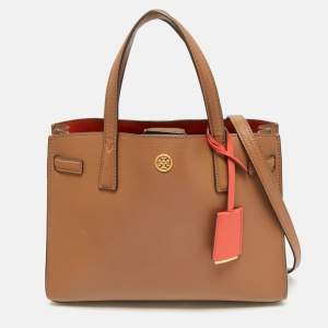 Tory Burch Brown Leather Walker Tote