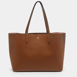 Pre Owned Tory Burch Brown Leather Blake Tote