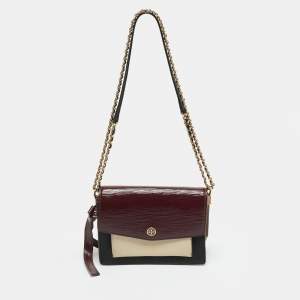 مملوكة مسبقًا Tory Burch Robinson Multicolor Mixed Leather Shoulder Bag
