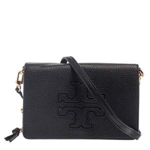 Pre Owned Tory Burch Black Harper Crossbody Bag