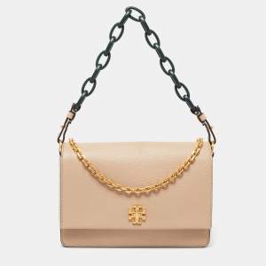 مملوكة مسبقًا حقيبة كتف توري برش ميرسير جلد بيج