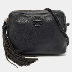 Pre Owned Tory Burch Black Leather Taylor Camera Bag