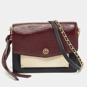 Tory Burch Multicolor Leather and Suede Mixed Material Robinson Shoulder Bag
