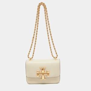 Tory Burch Light Beige Leather Small Eleanor Shoulder Bag