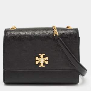 Pre Owned Tory Burch Black Leather Kira Crossbody Bag