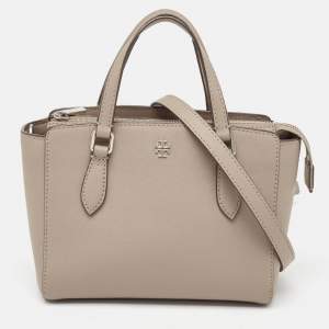 Tory Burch Beige Leather Mini Emerson Satchel