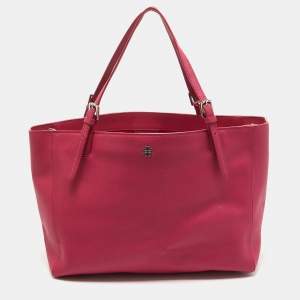 Tory Burch Pink Leather Large York Buckle Tote