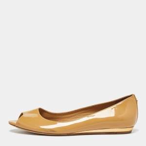 Tory Burch Yellow Patent Leather Ballet Flats Size 36