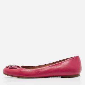 Tory Burch Purple Leather Ballet Flats Size 36