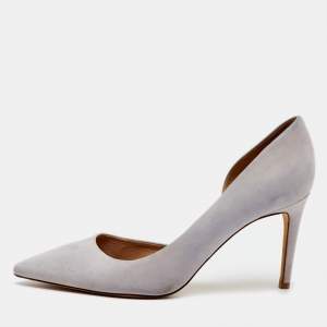 Tory Burch Light Lilac Suede Pointed Toe D'orsay Pumps Size 40