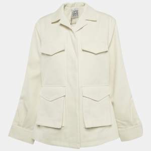 مملوكة مسبقًا Toteme Ecru Cotton Army Jacket XS 