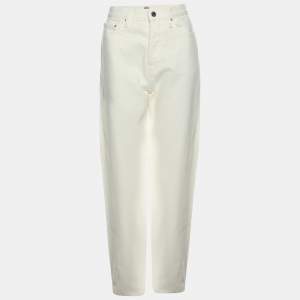 Toteme Off White Denim Twisted Seam Jeans 25/32
