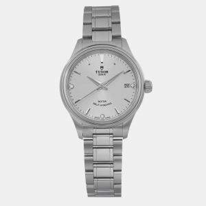 Tudor Black Diamond Stainless Steel Style Automatic Women's Wristwatch 34 mm