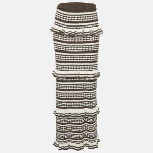 Tularosa Brown Knit Kaely Maxi Skirt M