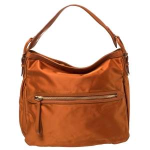 Tumi Orange Nylon Ashley Hobo