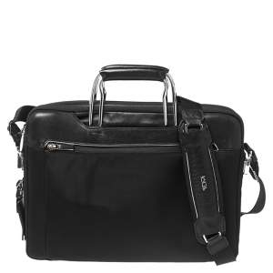 TUMI Black Nylon And Leather Hamilton Arrivè Briefcase